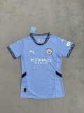 Manchester City home Women  1:1 Quality Soccer Jersey   24-25