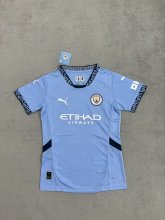 Manchester City home Women  1:1 Quality Soccer Jersey   24-25