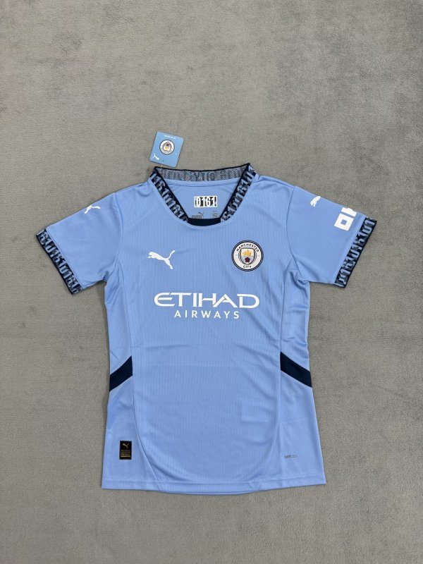 Manchester City home Women  1:1 Quality Soccer Jersey   24-25
