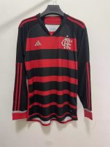 Flamengo home Long sleeves  Fans 1:1 Quality Soccer Jersey    24-25