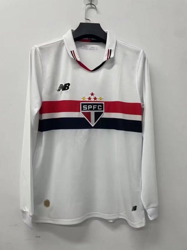 Sao Paulo Long Sleeve fans 1:1 Quality Soccer Jersey  24-25