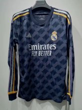 Real Madrid  away Long Sleeve  Fans  1:1 Quality Soccer Jersey    23-24
