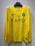 Al-Nassr FC home Long Sleeve  Fans 1:1 Quality Soccer Jersey    23-24