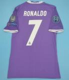 Retro Real Madrid Away player 1:1 Quality Soccer Jersey   2016-2017
