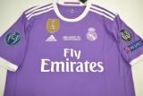 Retro Real Madrid Away player 1:1 Quality Soccer Jersey   2016-2017