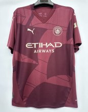 Manchester City third away fans 1:1 Quality Soccer Jersey  24-25