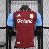 Aston Villa home player 1:1 Quality Soccer Jersey   24-25