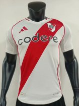 River Plate Home   Player  1:1 Quality Soccer Jersey   24-25