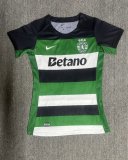 Sporting Lisbon home women Fans  1:1 Quality Soccer Jersey   24-25