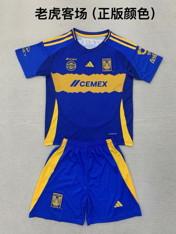 Tiger away kids 1:1 Quality Soccer Jersey   24-25