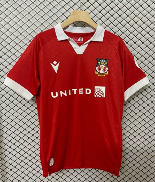 Wrexham  home  Fans  1:1 Quality Soccer Jersey   24-25