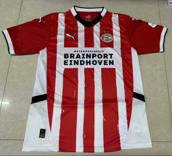 PSV Eindhoven home  Fans 1:1 Quality Soccer Jersey   24-25