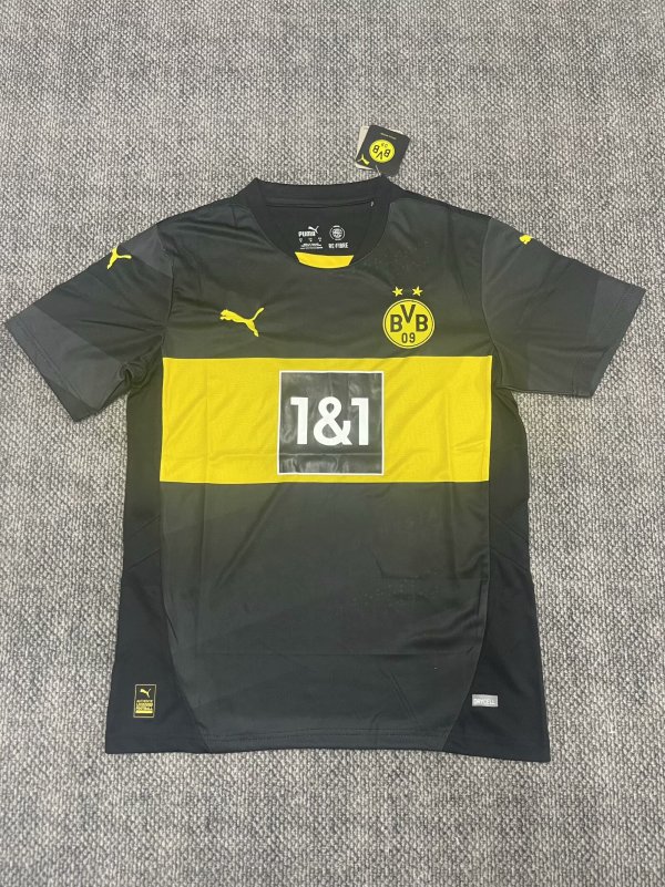 Dortmund away Fans 1:1 Quality Soccer Jersey   24-25