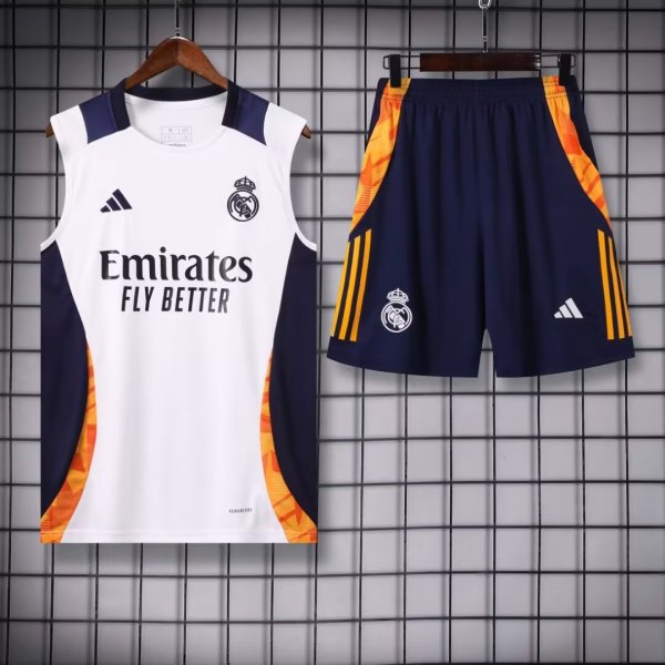 Real Madrid Training clothing Vest set 1:1 Quality Soccer Jersey    24-25