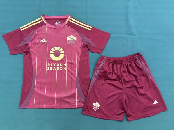Roma Home Fans suit  1:1 Quality Soccer Jersey  24-25