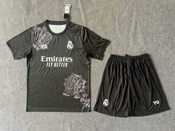 Real Madrid  Y-3 black  Fans suit  1:1 Quality Soccer Jersey    23-24