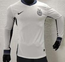 Inter Milan away Long sleeves  Player  1:1 Quality Soccer Jersey   24-25