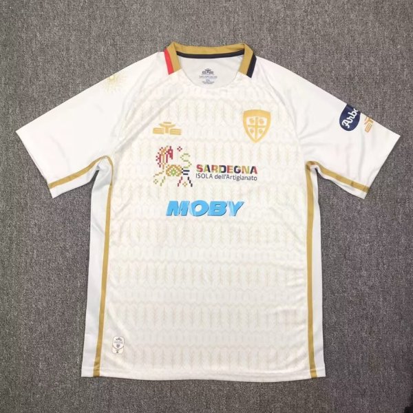 Cagliari  Away Fans 1:1 Quality Soccer Jersey  24-25