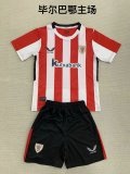 Athletic Bilbao home kids  1:1 Quality Soccer Jersey   24-25