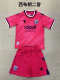 West Brom third away kids  1:1 Quality Soccer Jersey   24-25