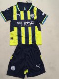 Manchester City away Kids 1:1 Quality Soccer Jersey   24-25