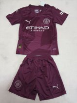 Manchester City third away Kids 1:1 Quality Soccer Jersey   24-25