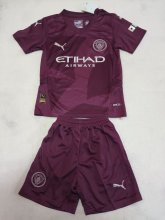 Manchester City third away Kids 1:1 Quality Soccer Jersey   24-25