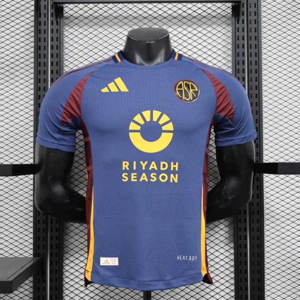 Roma away Player （with logo ）1:1 Quality Soccer Jersey  24-25