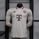 Bayern Munich third away Long sleeves Player 1:1 Quality Soccer Jersey   24-25