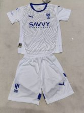 Al Hilal SFC  away kids   1:1 Quality Soccer Jersey   24-25
