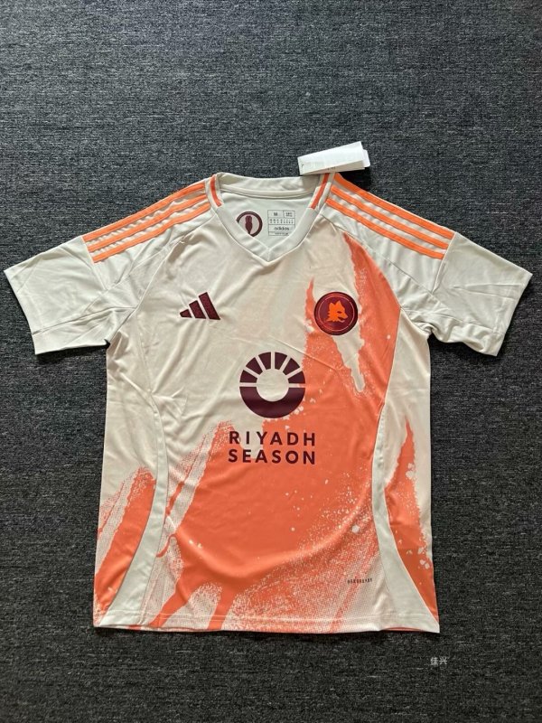 Roma away Fans 1:1 Quality Soccer Jersey  24-25