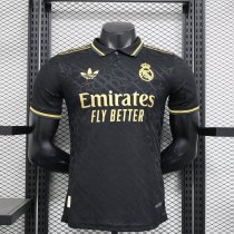 Real Madrid  third away black Player  1:1 Quality Soccer Jersey   24-25