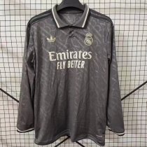 Real Madrid third away Long Sleeve  Fans  1:1 Quality Soccer Jersey    24-25