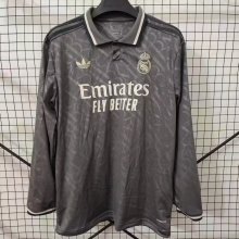 Real Madrid third away Long Sleeve  Fans  1:1 Quality Soccer Jersey    24-25