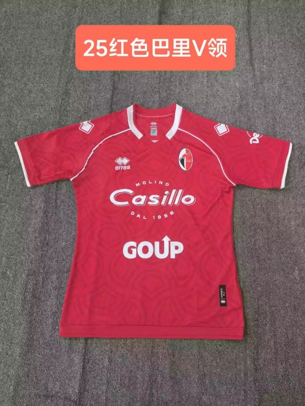 Bari home  Fans 1:1 Quality Soccer Jersey  24 -25