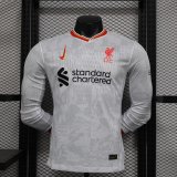 Liverpool third away Long Sleeve  player  1:1 Quality Soccer Jersey   24-25
