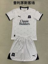 Plymouth  away kids  1:1 Quality Soccer Jersey   24-25