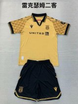 Wrexham third away kids  1:1 Quality Soccer Jersey   24-25
