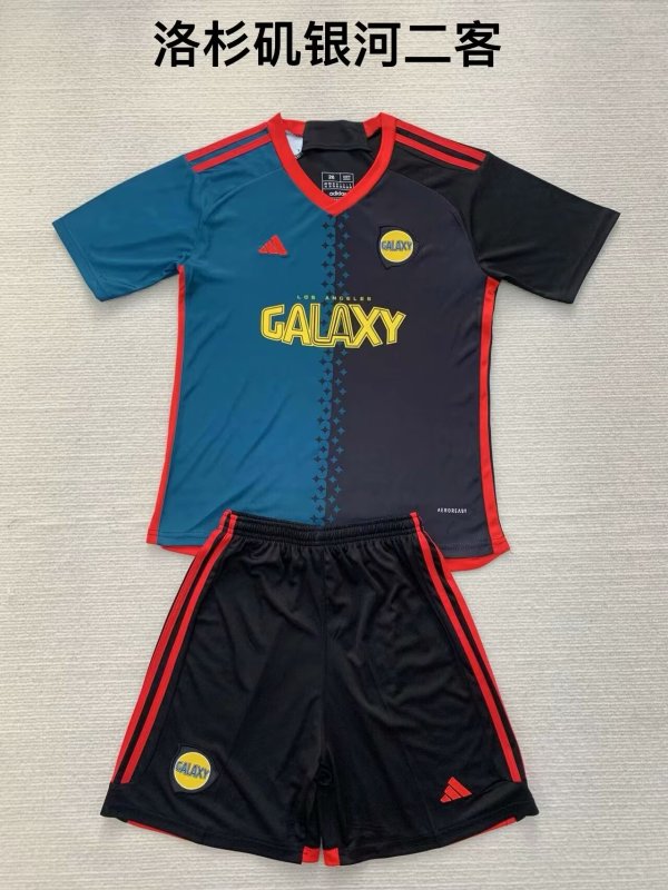 LA Galaxy third away  kids  1:1 Quality Soccer Jersey   24-25