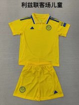 Leeds United away kids 1:1 Quality Soccer Jersey  24-25