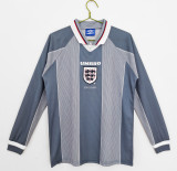 Retro England long  Away   1:1 Quality Soccer Jersey  1996