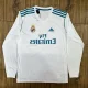 Retro Real Madrid long  Home Player  1:1 Quality Soccer Jersey  2017-2018