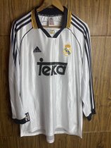 Retro Real Madrid long  Home 1:1 Quality Soccer Jersey  1998-2000
