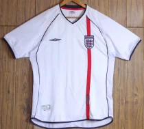 Retro England Home   1:1 Quality Soccer Jersey  2002