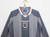 Retro England long  Away   1:1 Quality Soccer Jersey  1996