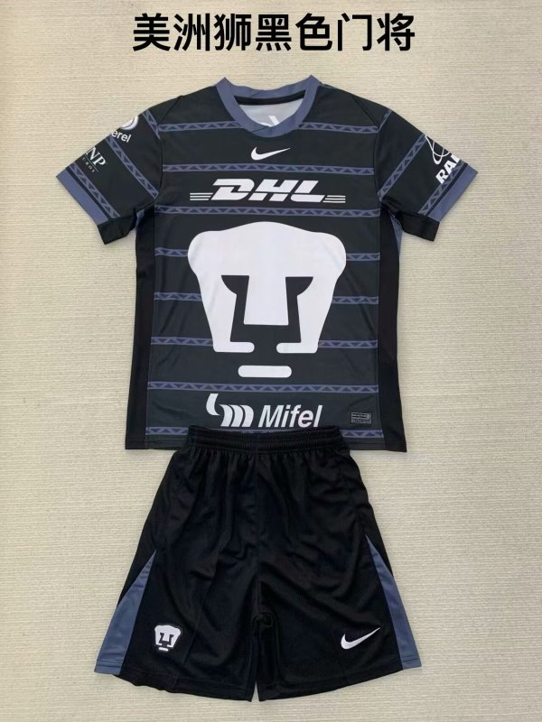 Pumas goalkeeper Kids  1:1 Quality Soccer Jersey  24-25