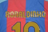 Retro Barcelona Long  Home  1:1 Quality Soccer Jersey  2006-2007