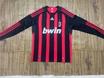Retro AC home long  1:1 Quality Soccer Jersey  2007-2008