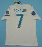 Retro Real Madrid long  Home Player  1:1 Quality Soccer Jersey  2017-2018