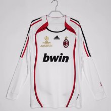 Retro AC Milan Away Long Sleeve 1:1 Quality Soccer Jersey  2006